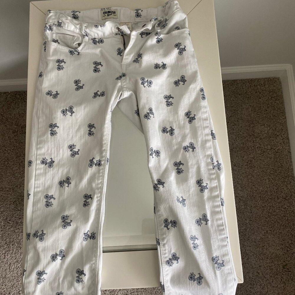 OshKosh Bgosh Girls Bicycle Print Jeans